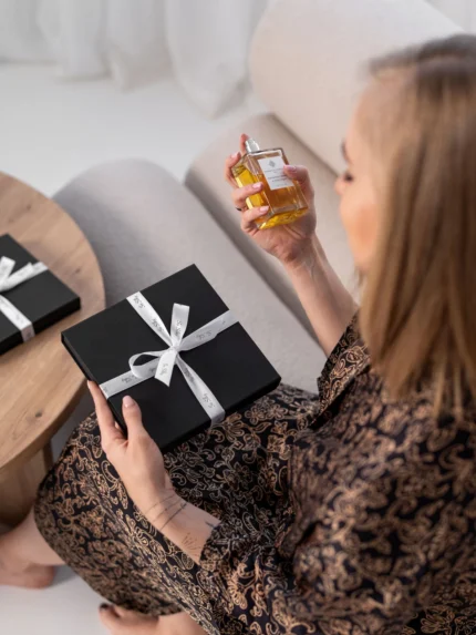 RINKINYS SILK HARMONY - Šampano kreminė spalva