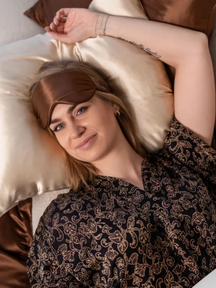 Miego kaukė - Šokolado spalvos