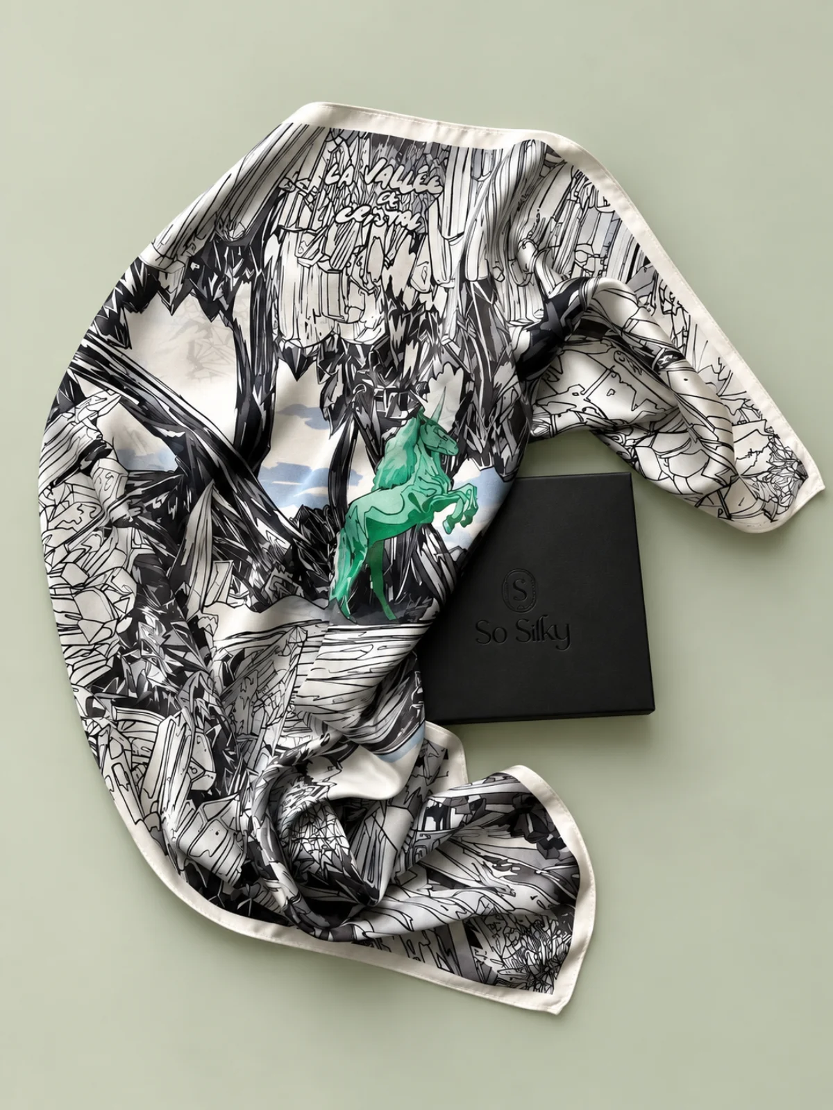 Untitled design (12) Emerald Spirit 68x68cm - Image 1